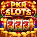 Pkr Slots Game icon showing colorful slot reels and rewards for mobile players.