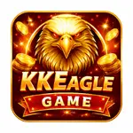 KKEagle Game app interface showing gameplay, rewards, and referral features on a mobile device