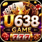 U638 Game casino-style mobile gaming app icon with cards, roulette, chips, dice, and jackpot graphics.