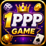 1PPP Game mobile app interface showcasing mini-games and entertainment features for users in Pakistan.